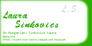 laura sinkovics business card